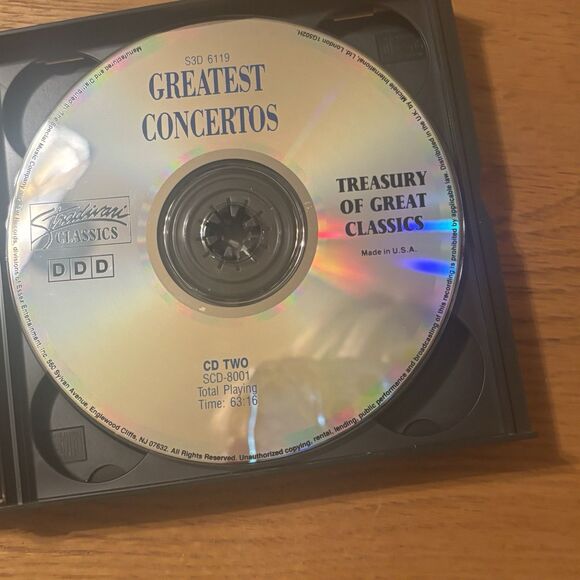 Greatest Concertos 3 CD Set Treasury Great Classics Stradivari Classics S3D 6119 - Picture 6 of 7